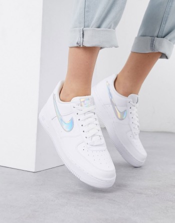 Nike Air Force 1 '07 Metallic Bijele Srebrne - Ženske Tenisice | 68570LXJC